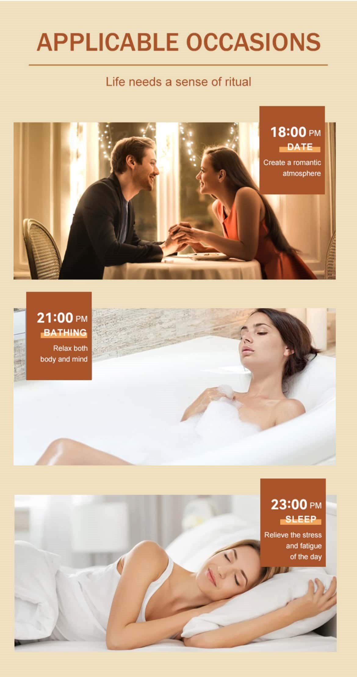 Gift box set scented candle Product multi-angle display images