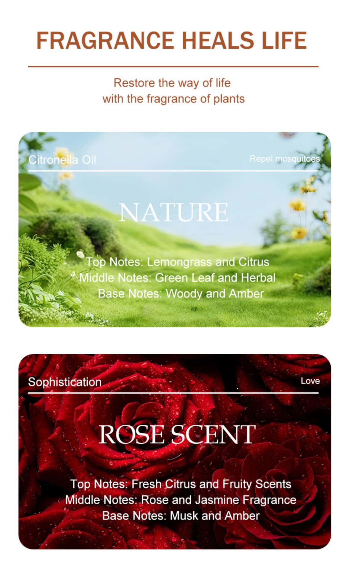 Gift box set scented candle Optional fragrance types