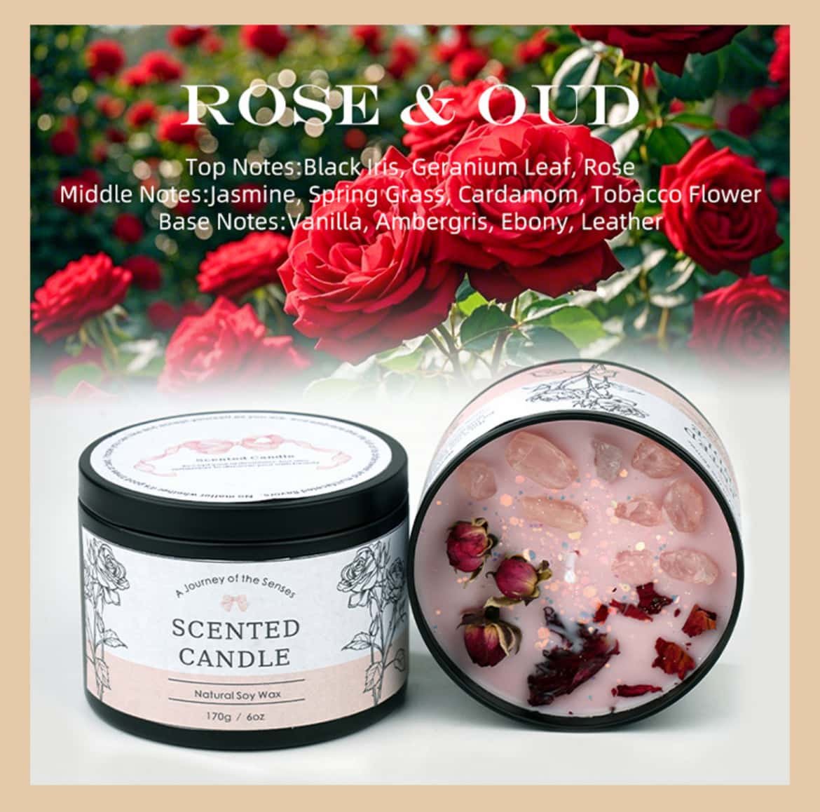 Fresh scented candle Optional fragrance types