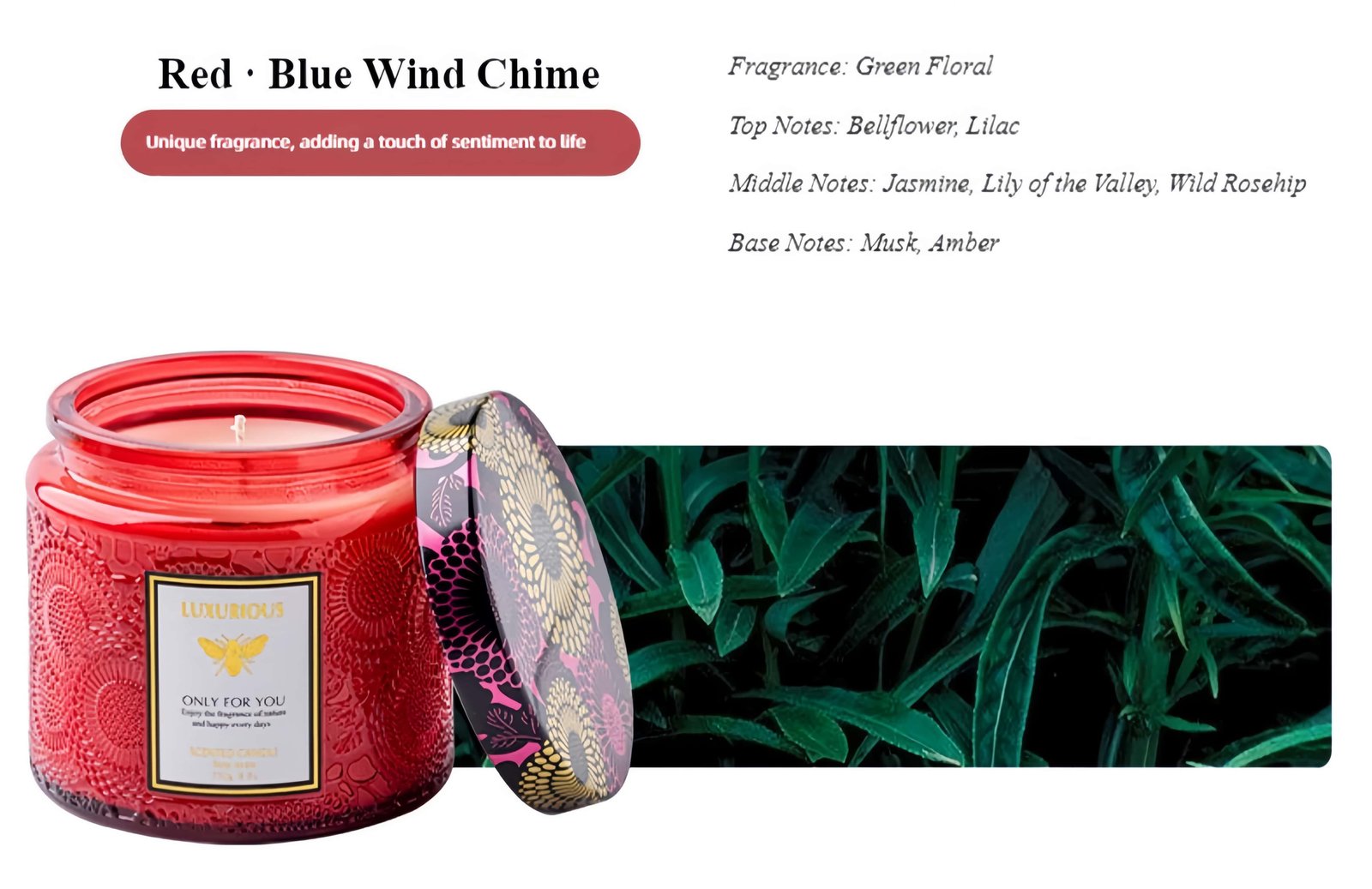 Handmade scented candle Optional fragrance types