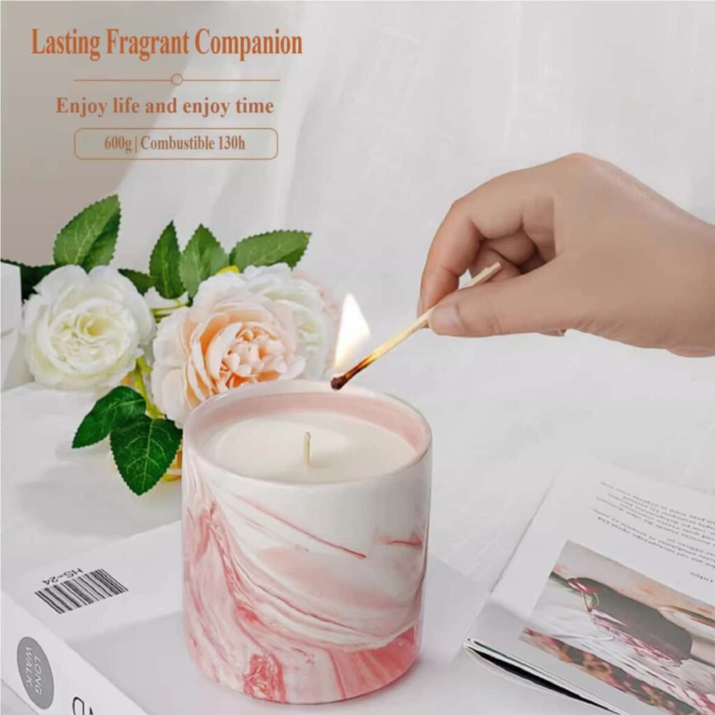 Natural soy wax scented candle Product multi-angle display images