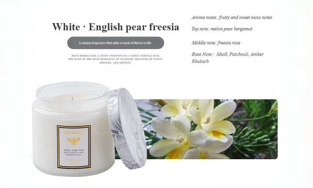 Handmade scented candle Optional fragrance types