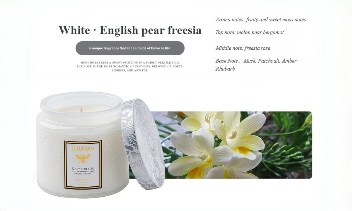 Handmade scented candle Optional fragrance types