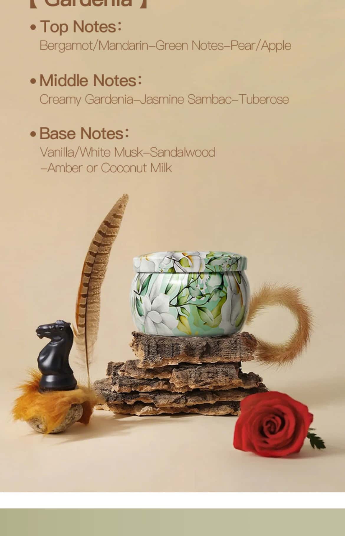 Hand-poured scented candle Product multi-angle display images