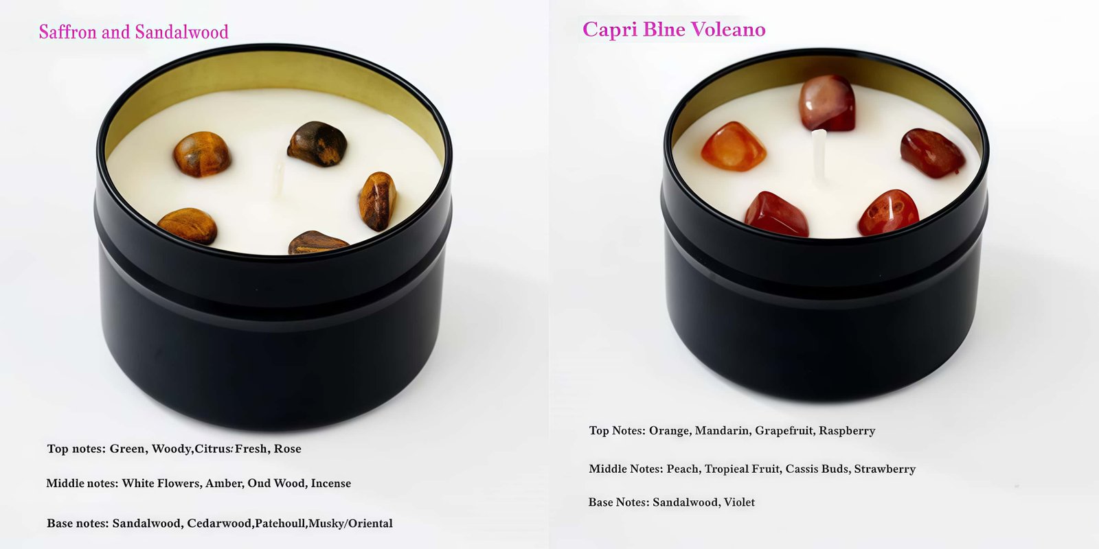 Fresh Scented Candle Optional fragrance types
