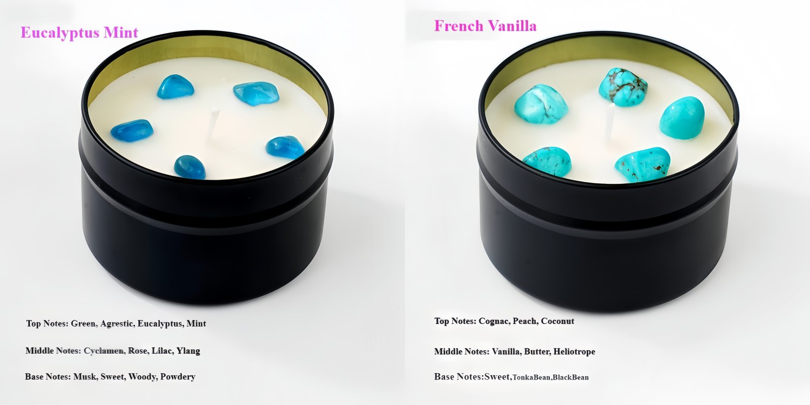 Fresh Scented Candle Optional fragrance types
