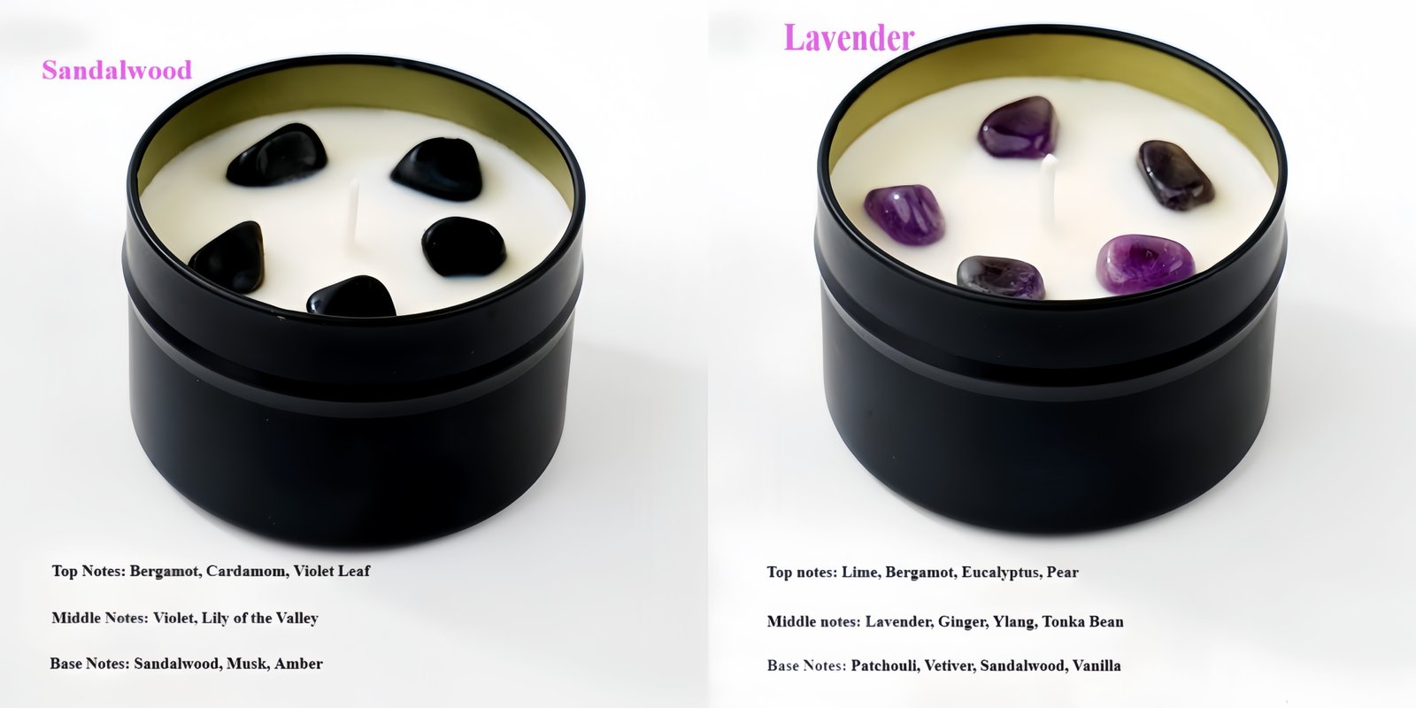 Fresh Scented Candle Optional fragrance types
