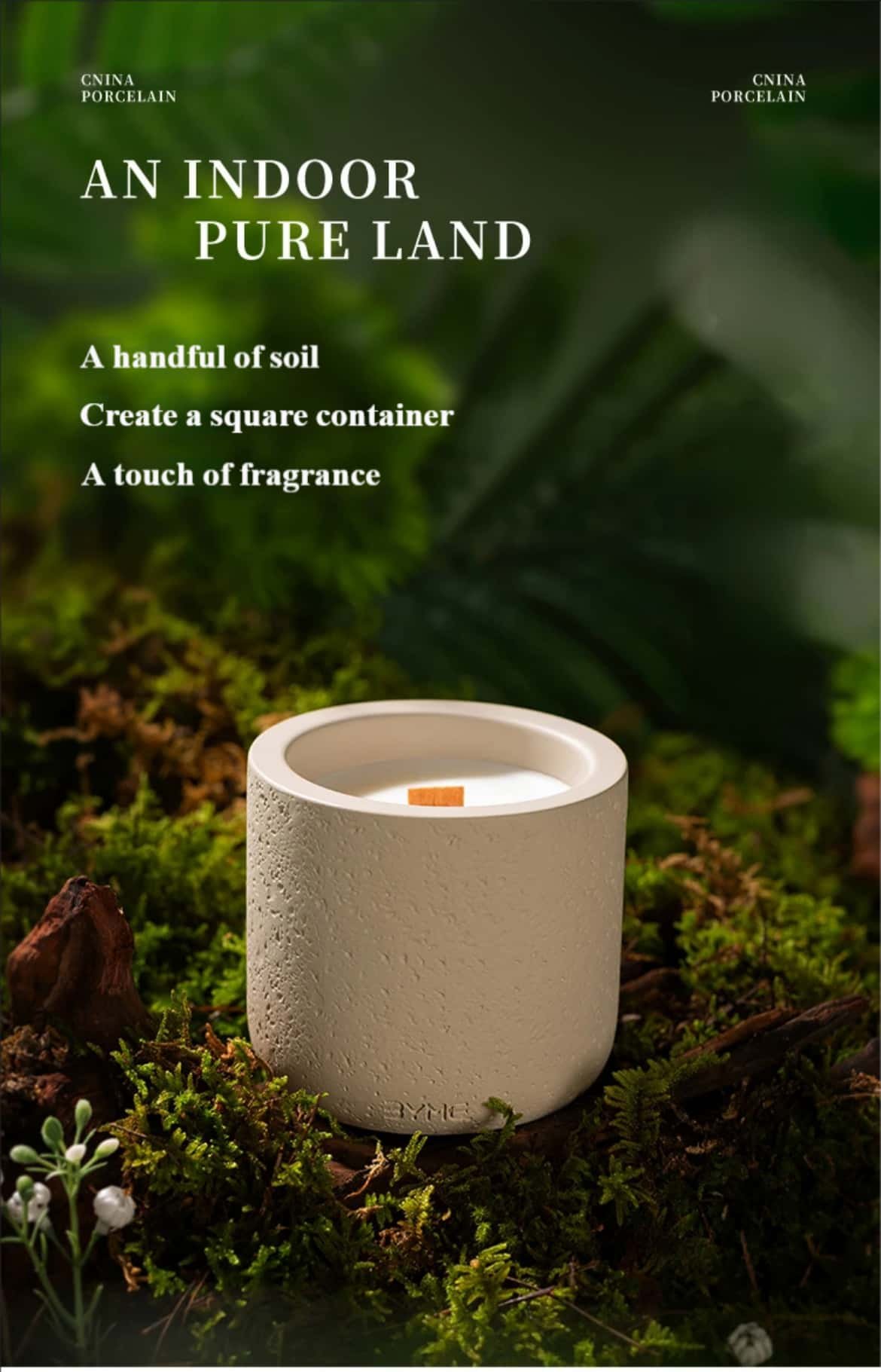 Woody Scented Candle Product multi-angle display images