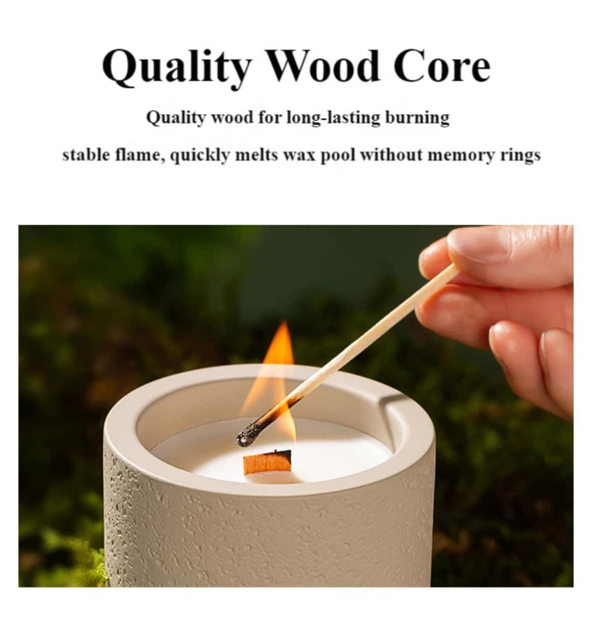 Woody Scented Candle Product multi-angle display images
