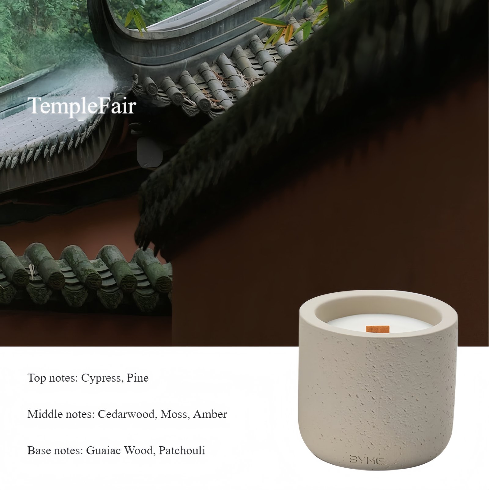 Woody Scented Candle Optional fragrance types