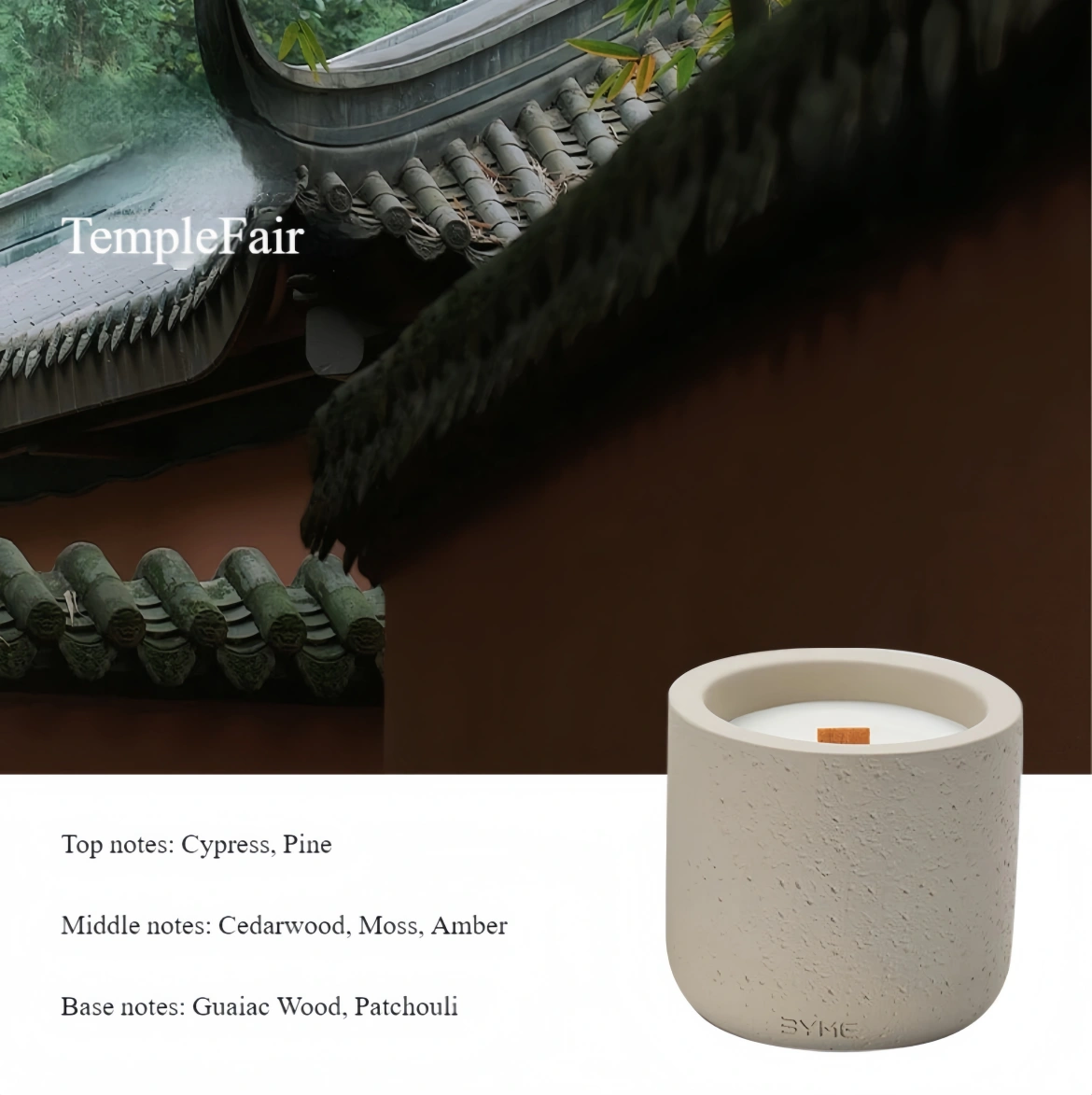 Woody Scented Candle gray 01