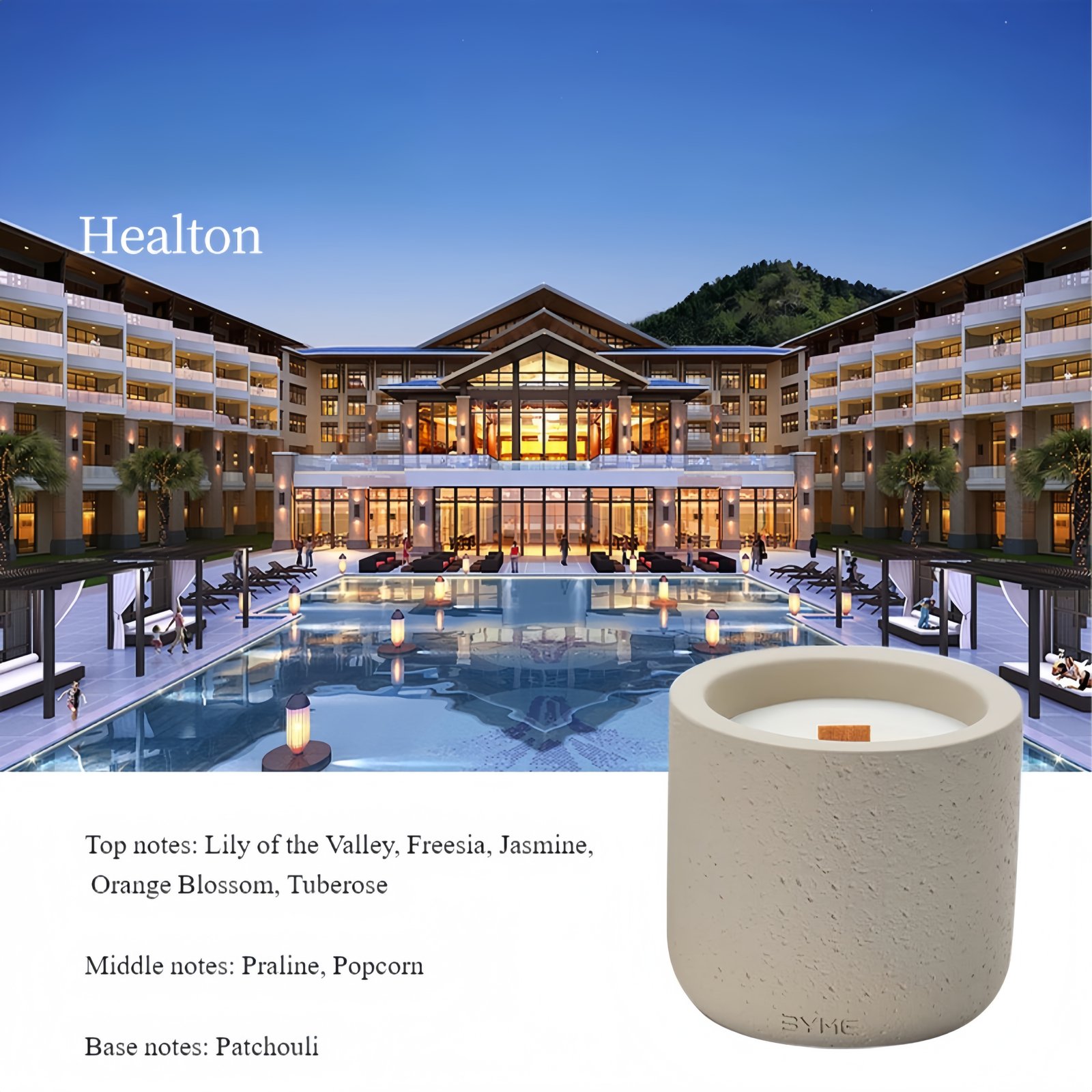 Woody Scented Candle Optional fragrance types