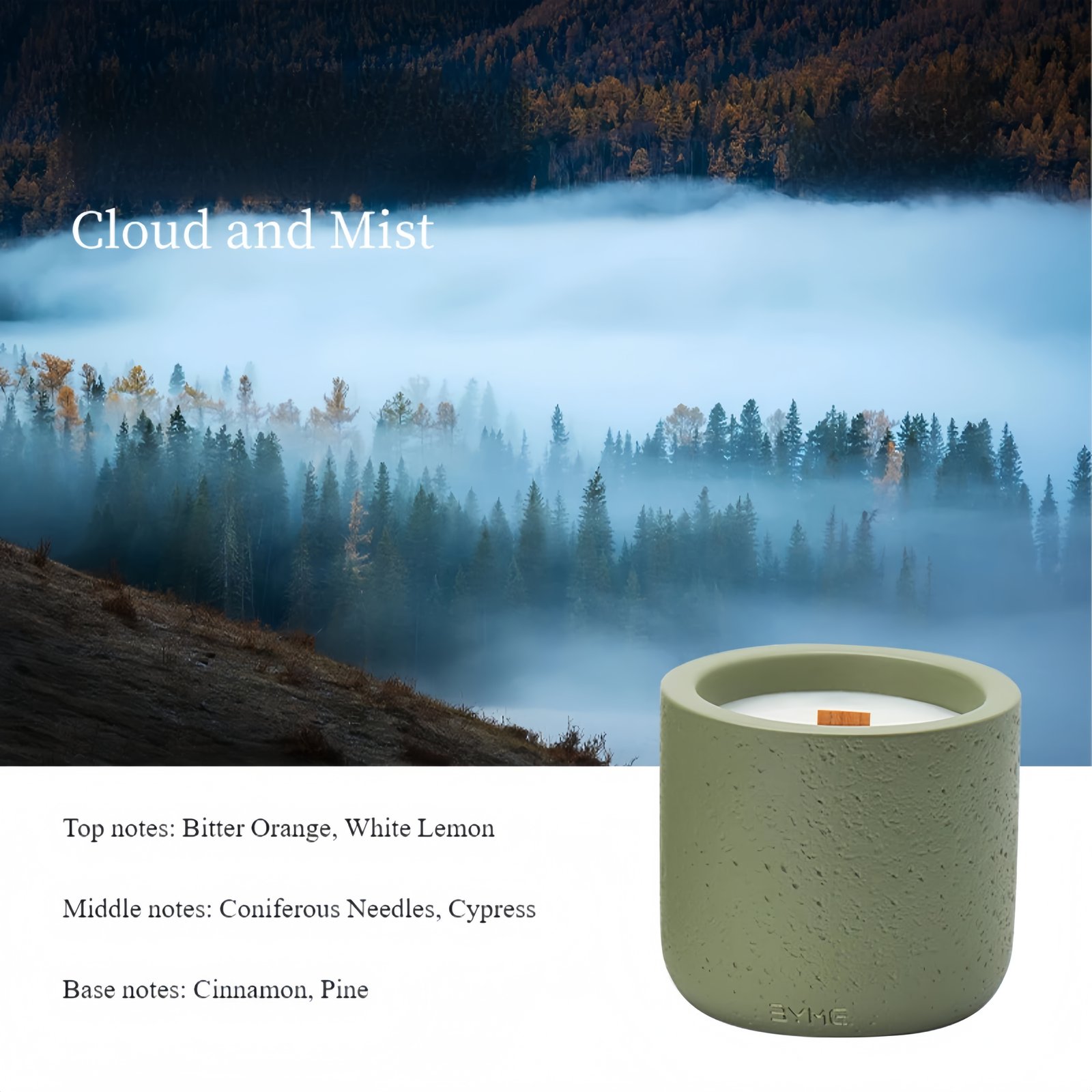 Woody Scented Candle Optional fragrance types