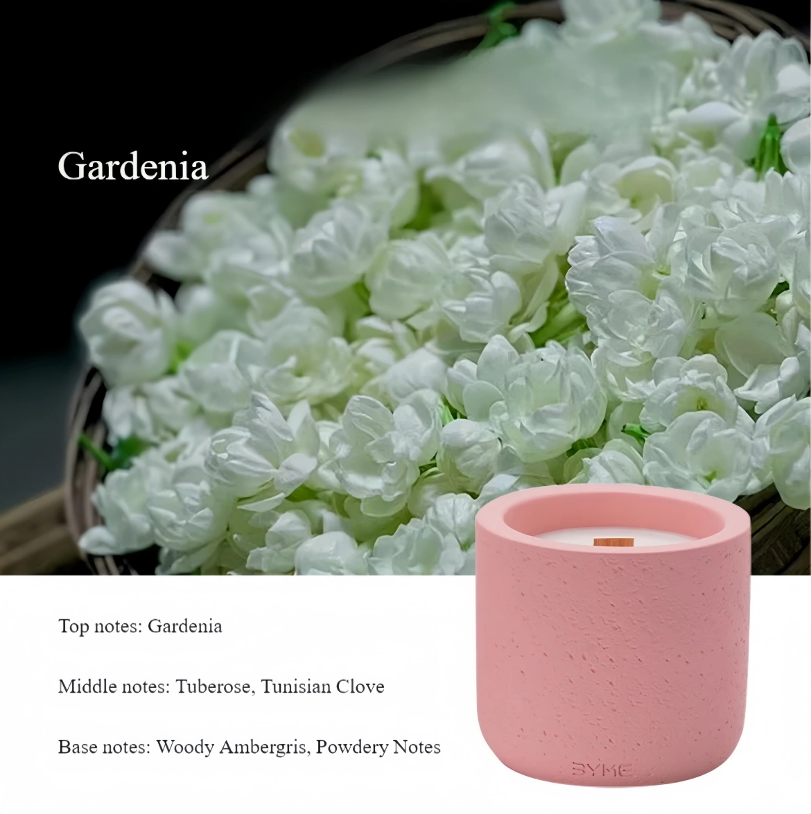 Woody Scented Candle pink 02