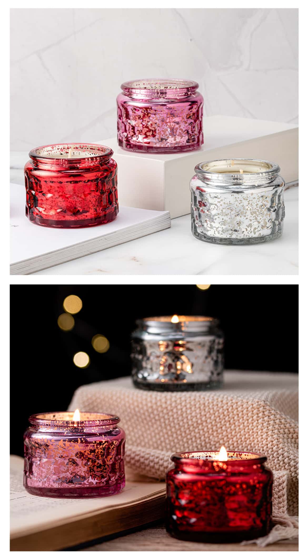 Festive scented candle Product multi-angle display images