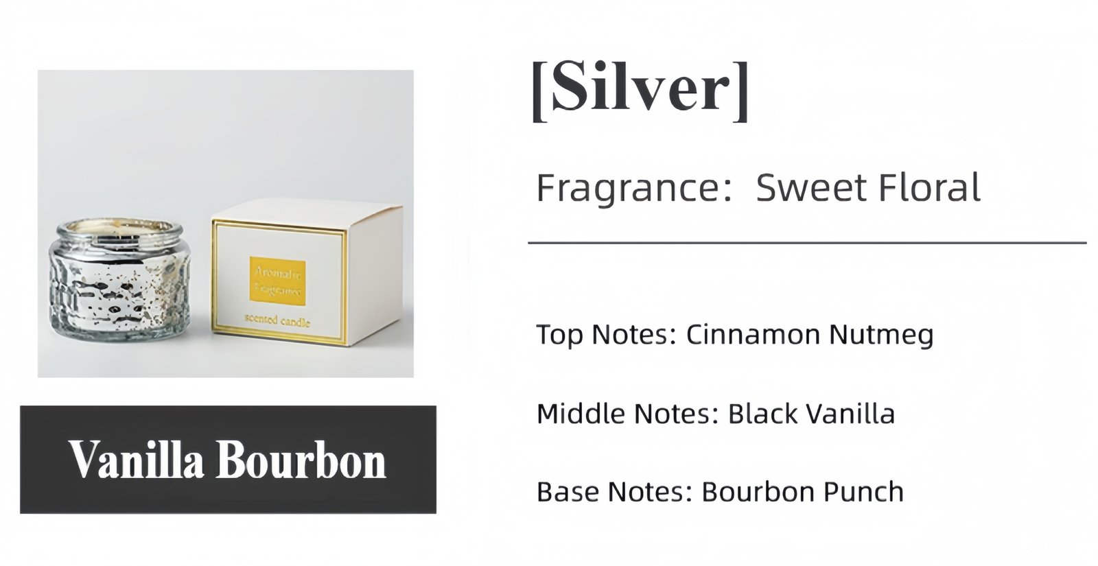 Festive scented candle Optional fragrance types