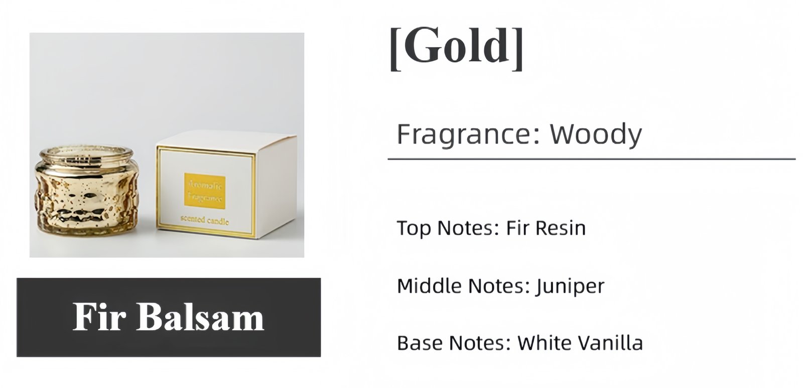 Festive scented candle Optional fragrance types