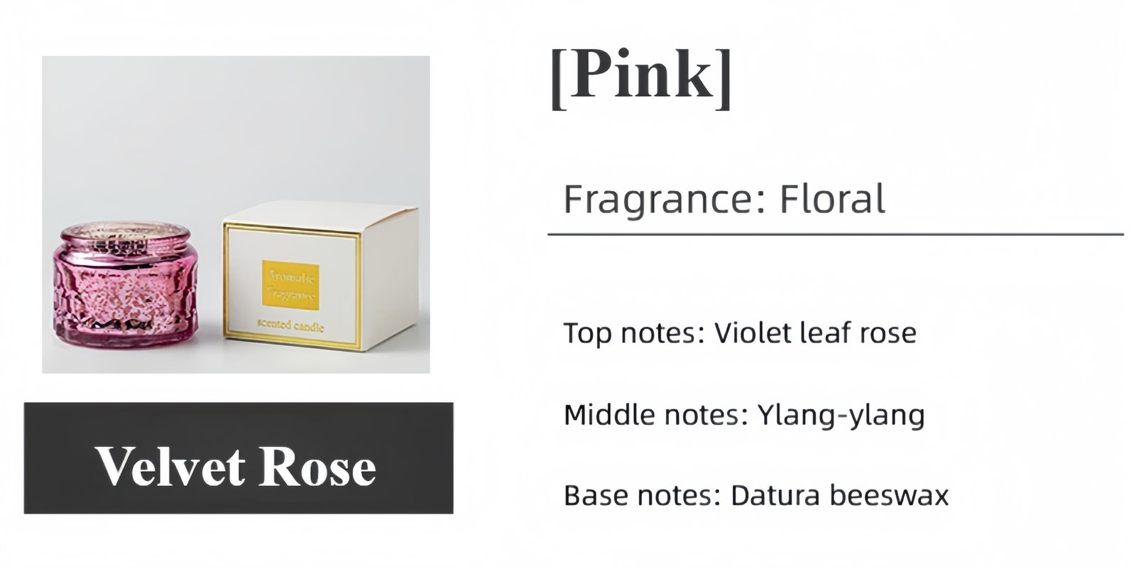 Festive scented candle Optional fragrance types