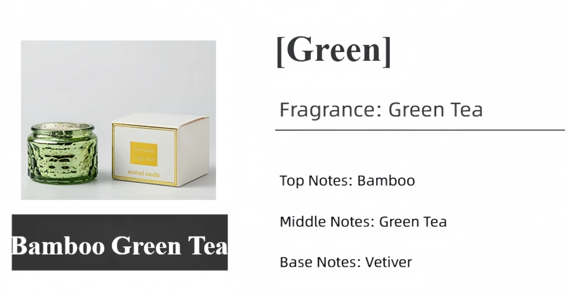 Festive scented candle Optional fragrance types