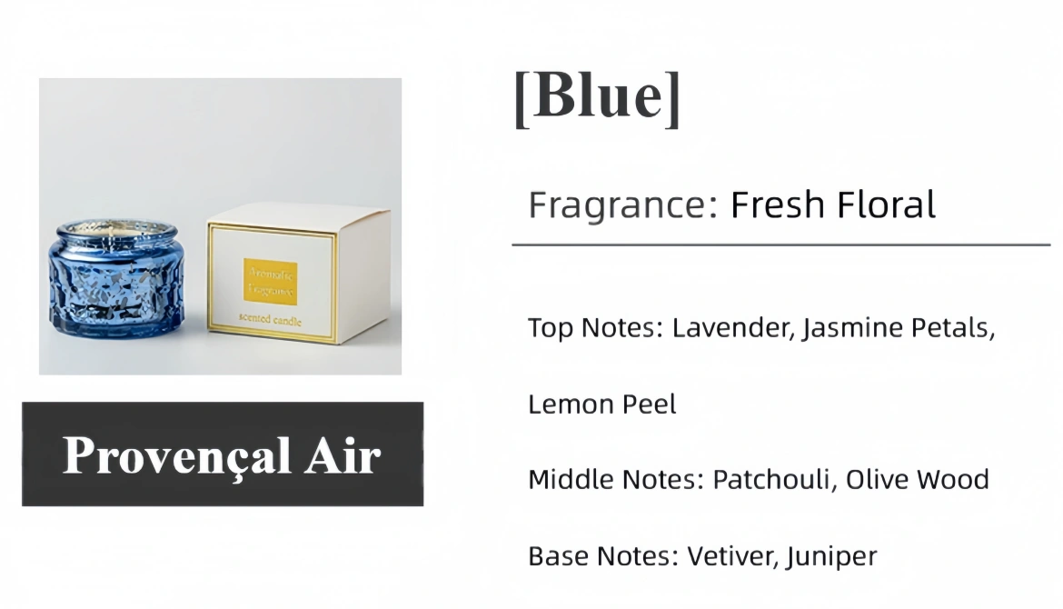 Festive scented candle Optional fragrance types