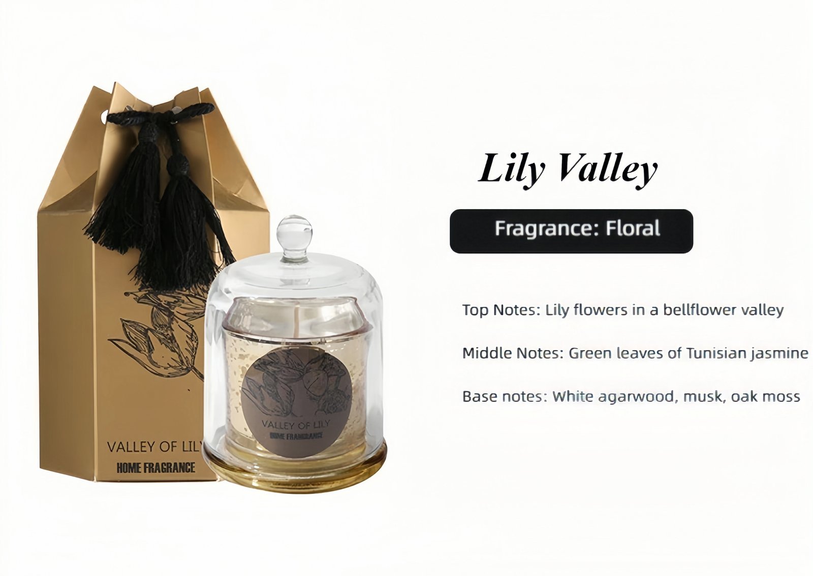 Floral scented candle Optional fragrance types