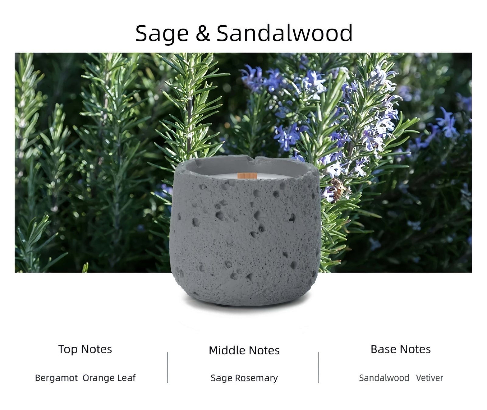 Fresh Air Scented Candle Optional fragrance types