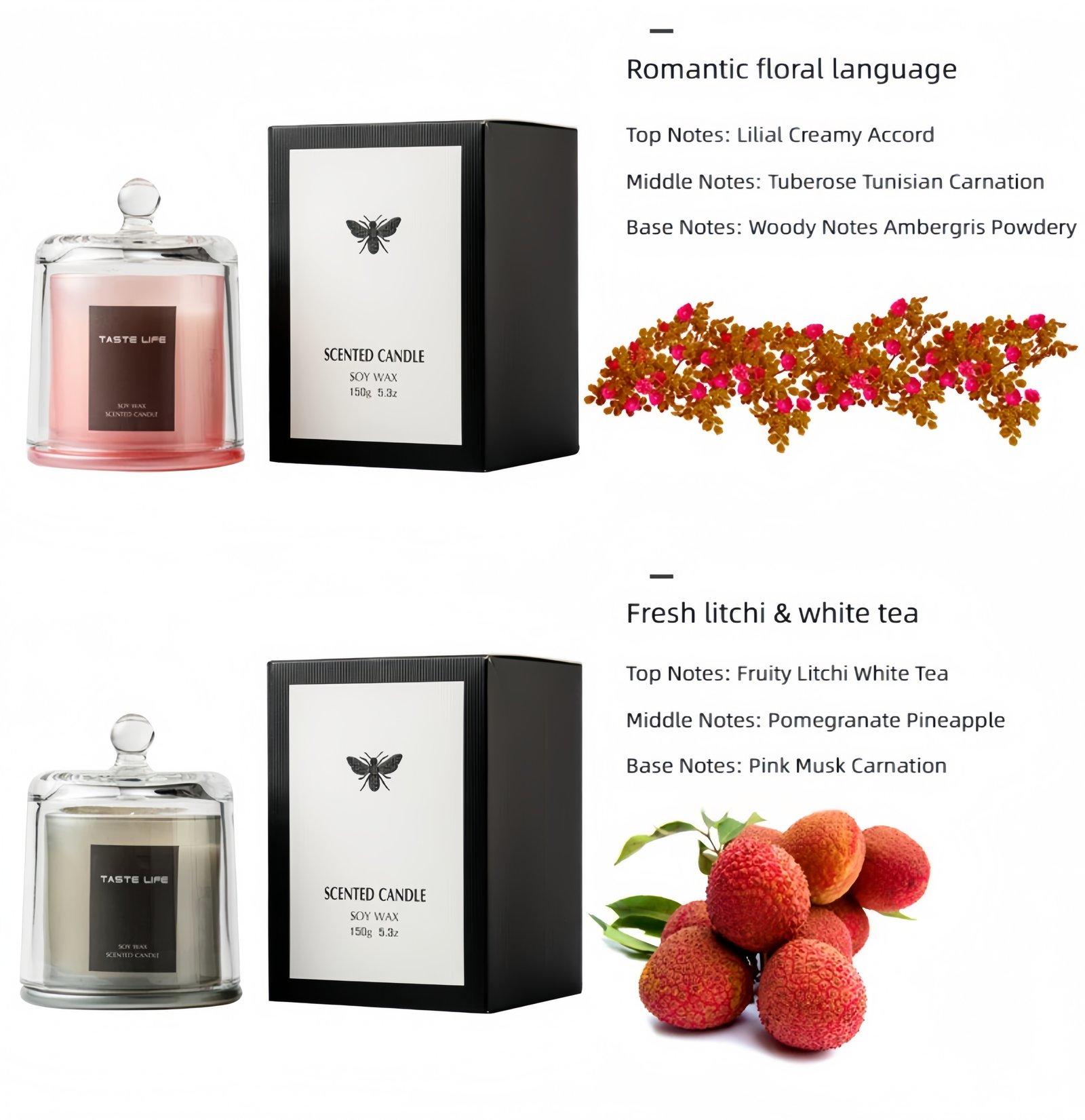 Fruity Floral Scented Candle