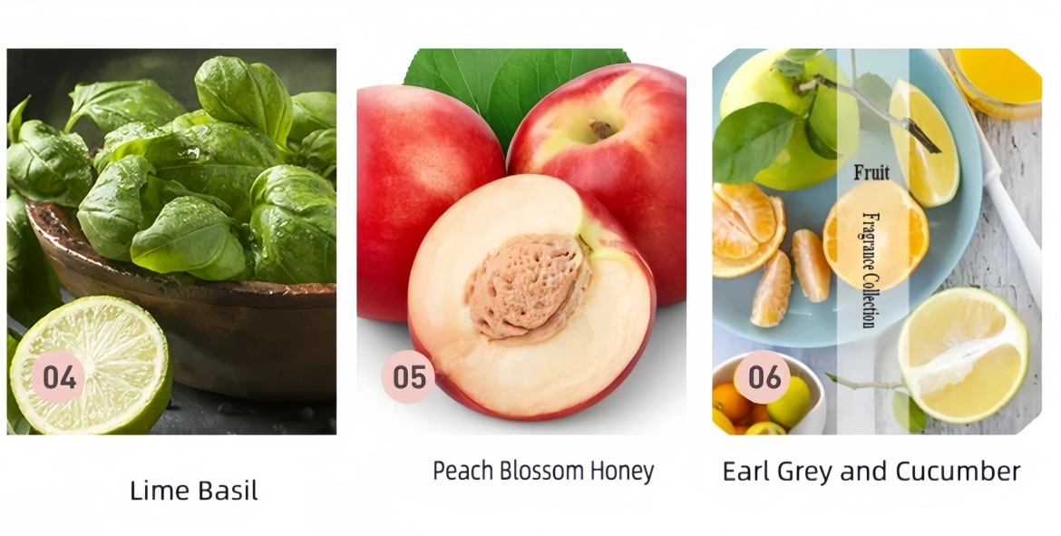 Fruity Floral Scented Candle Details