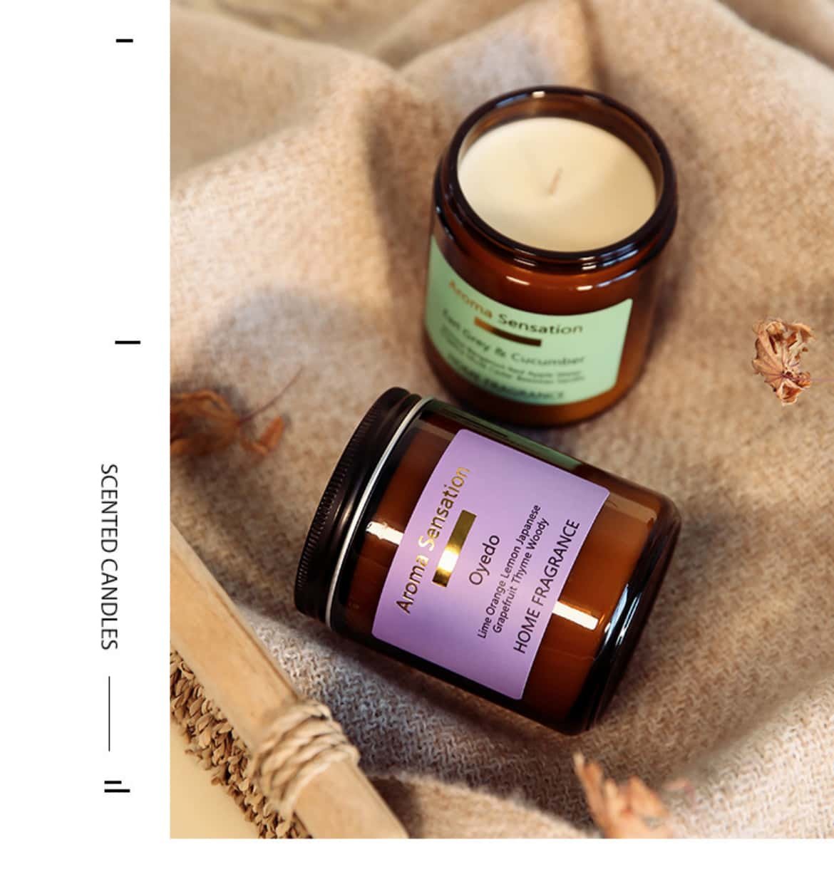 Fruity scented candle Product multi-angle display images
