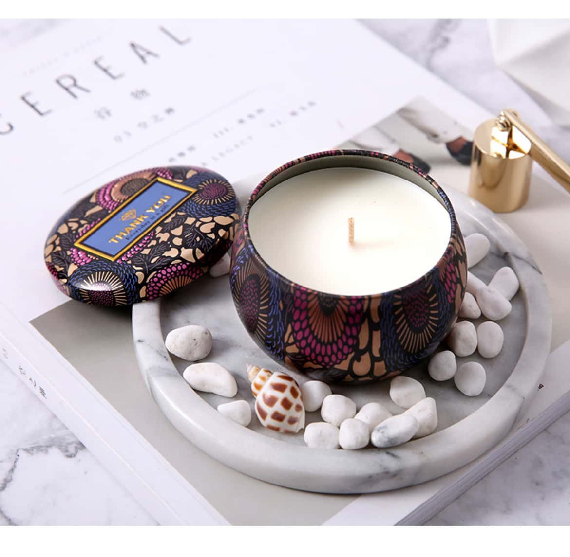 Home Ambiance Scented Candles Product multi-angle display images