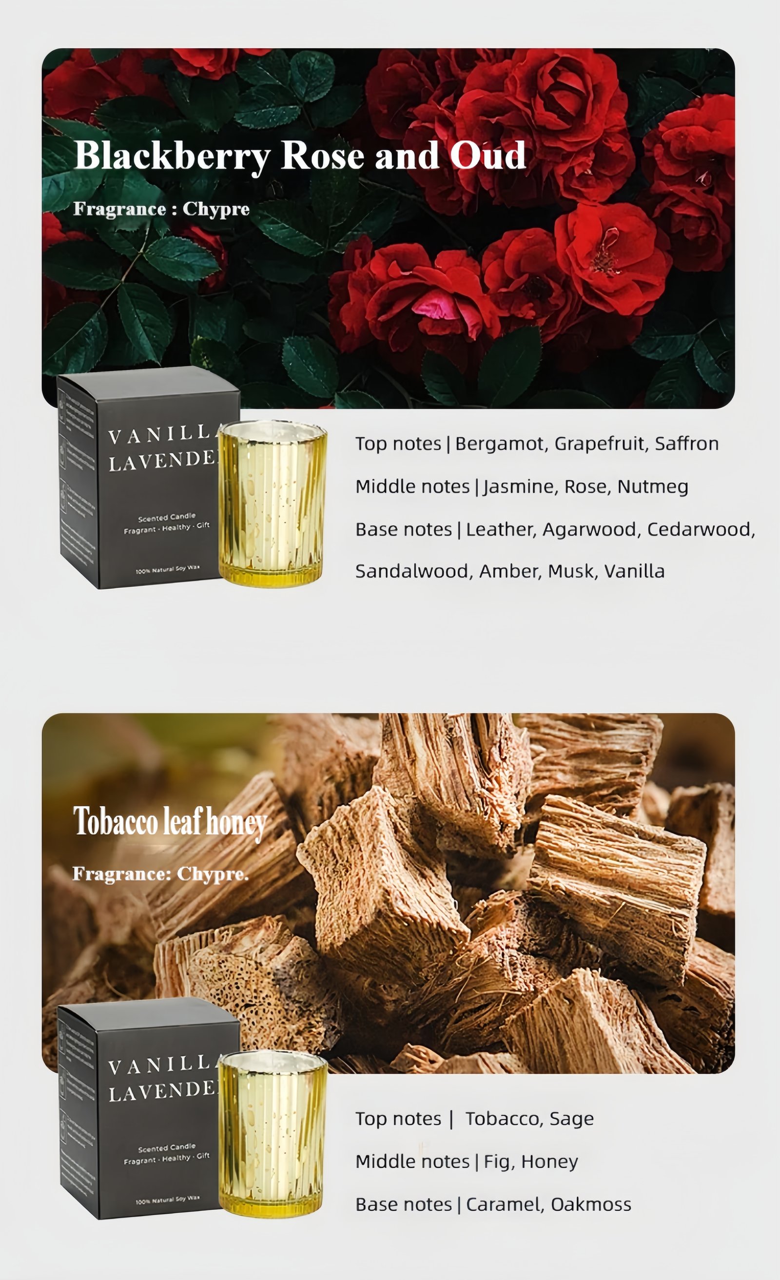 Ritual Scented Candle Optional fragrance types