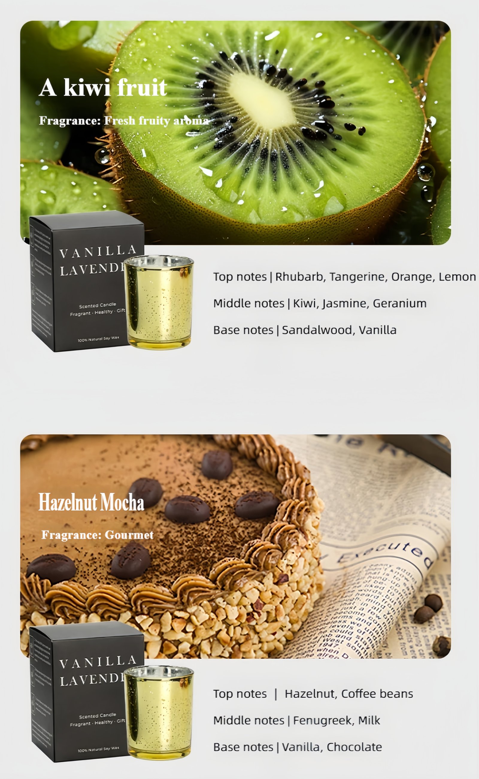 Ritual Scented Candle Optional fragrance types