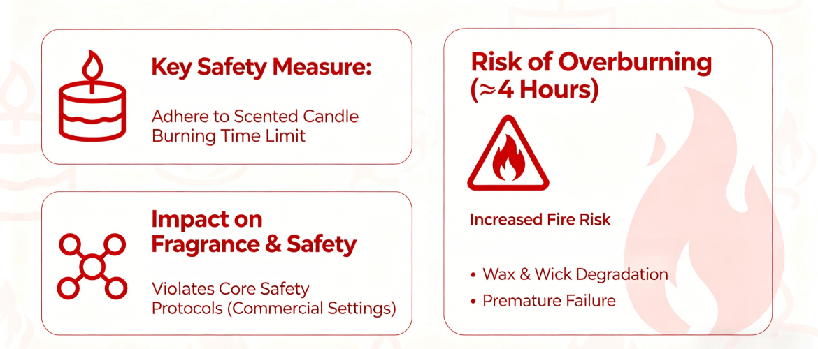 Scented candle burning time limit