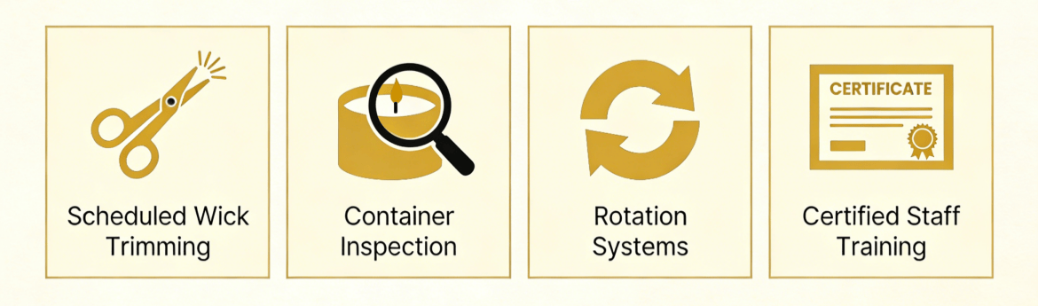 Scented candle burning time limit
