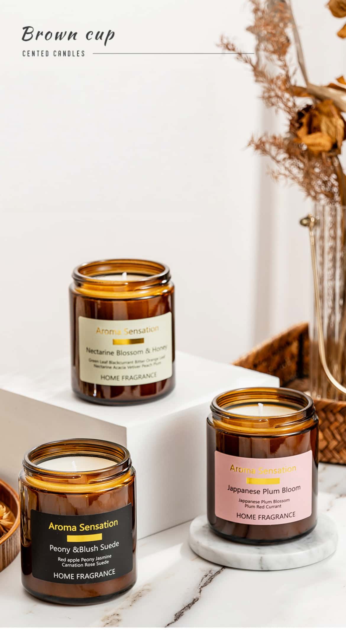 Scented candle set Product multi-angle display images