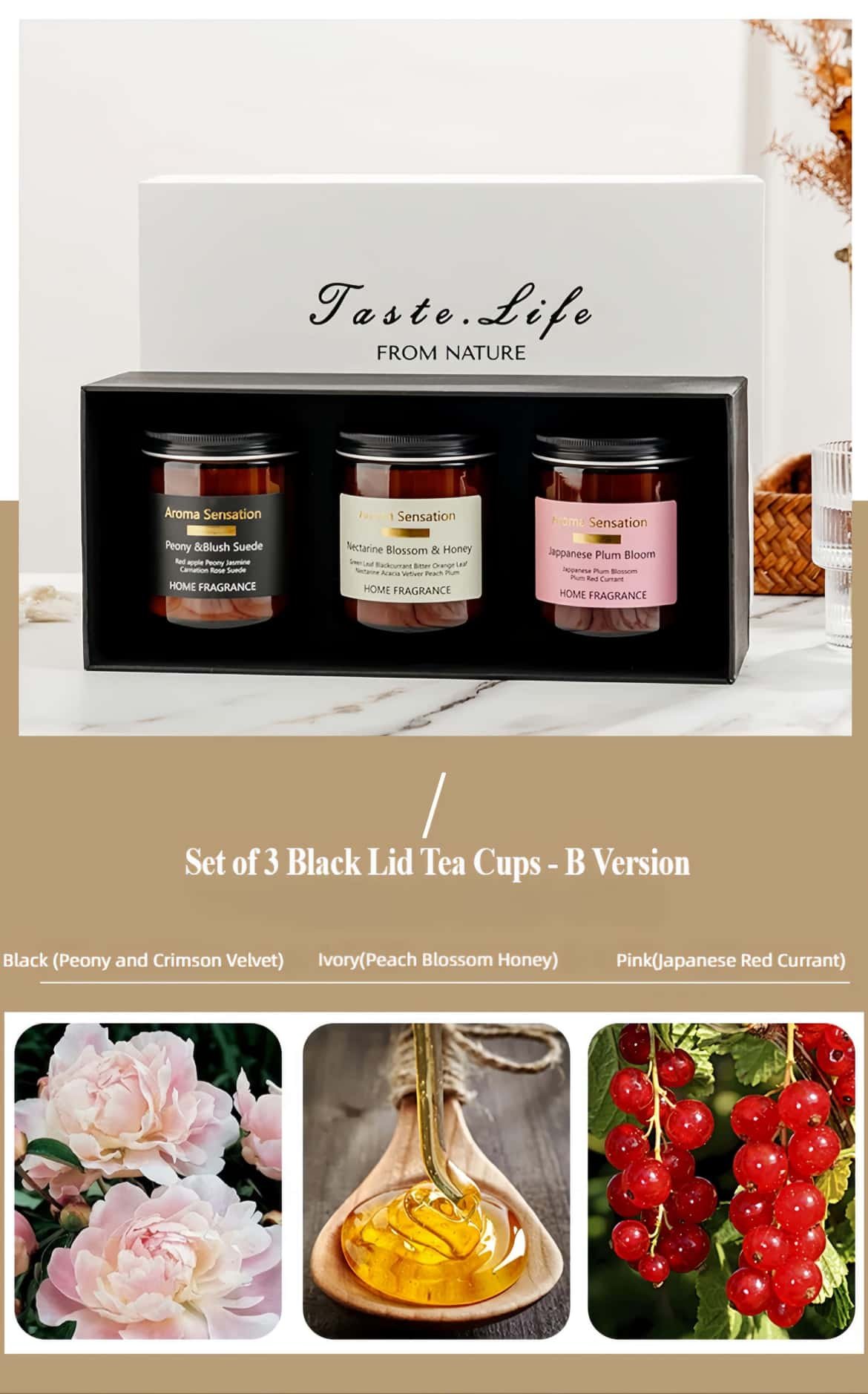 Scented candle set Optional fragrance types
