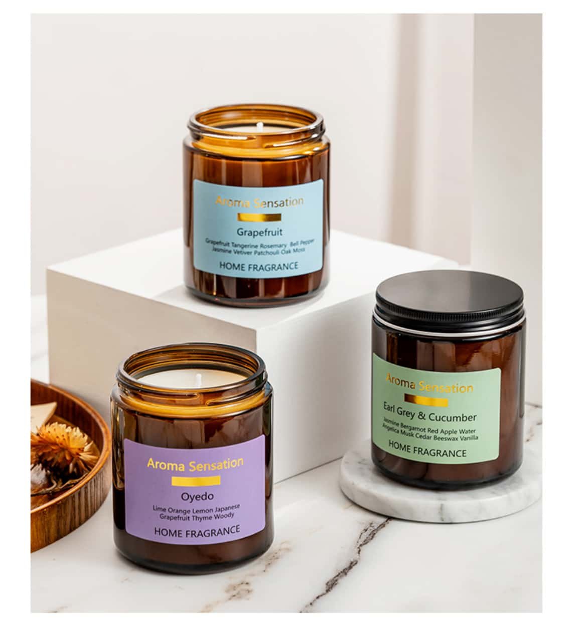 Scented candle set Product multi-angle display images