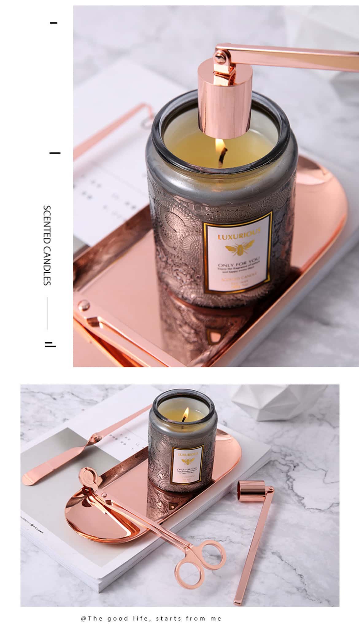 Scented candle stainless steel tool set Product multi-angle display images