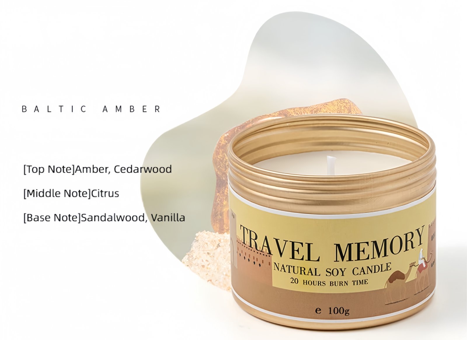 Stress-Relief Scented Candle Optional fragrance types