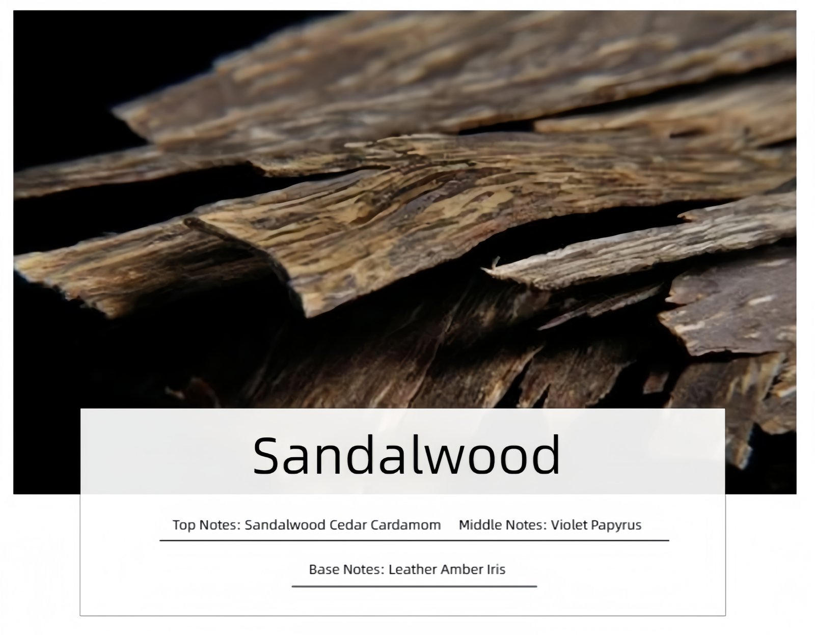 Woody Scented Candle Optional fragrance types