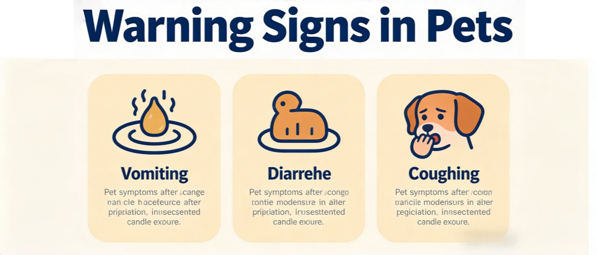 pet-safe scented candles-warning signs in pets