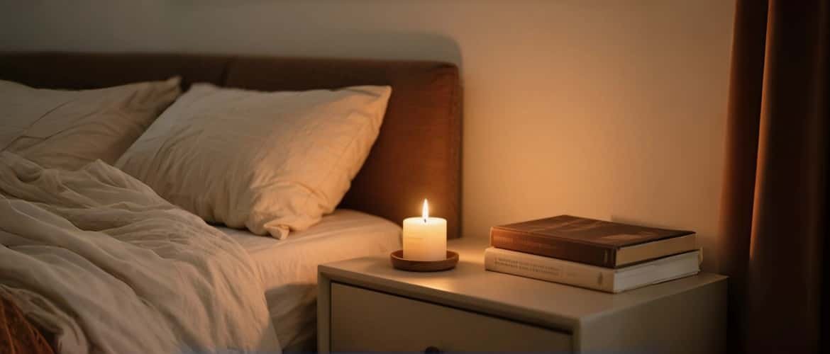 scented candle for stress relief