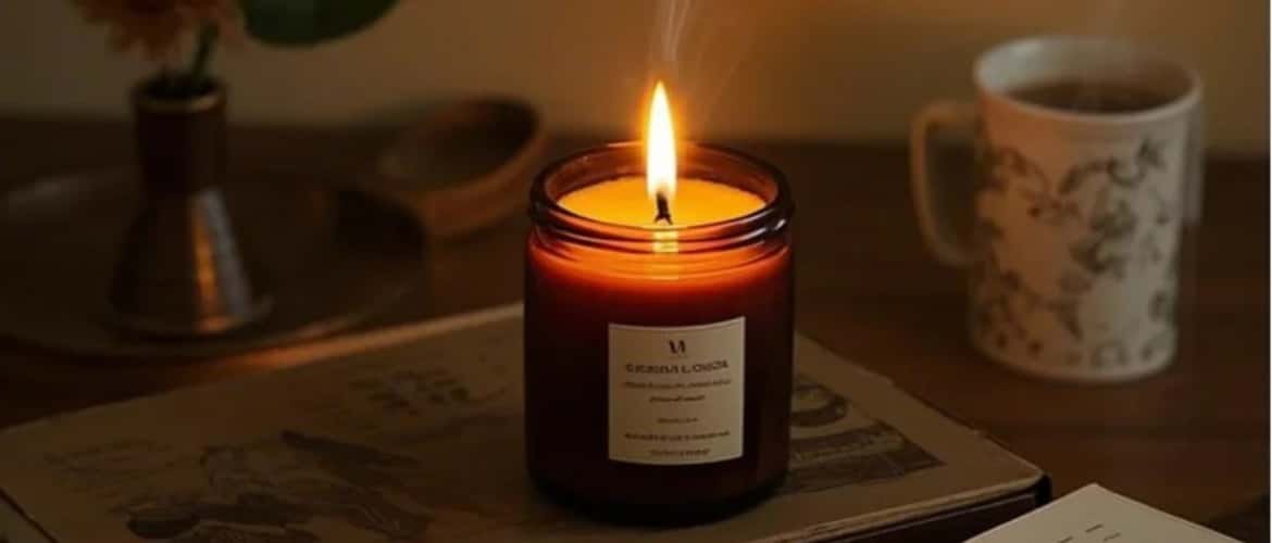 scented candle for stress relief