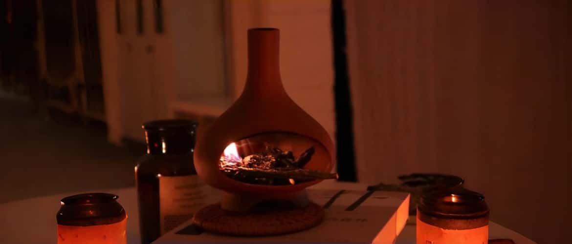 scented candle for stress relief