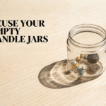 Creative reuse of empty candle jars