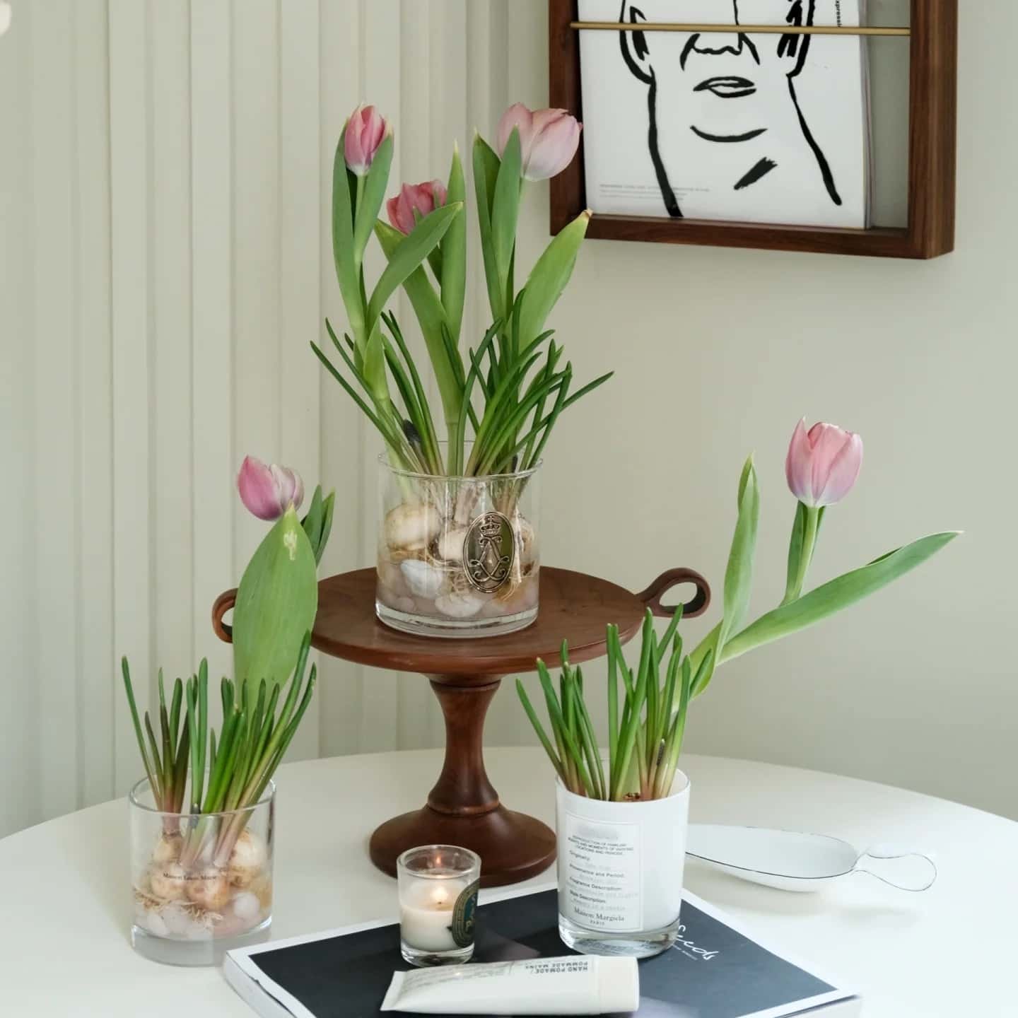 Creative reuse of empty candle jars