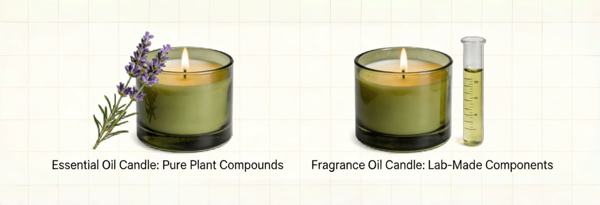 Essential Oil Candles vs Fragrance Oil Candles