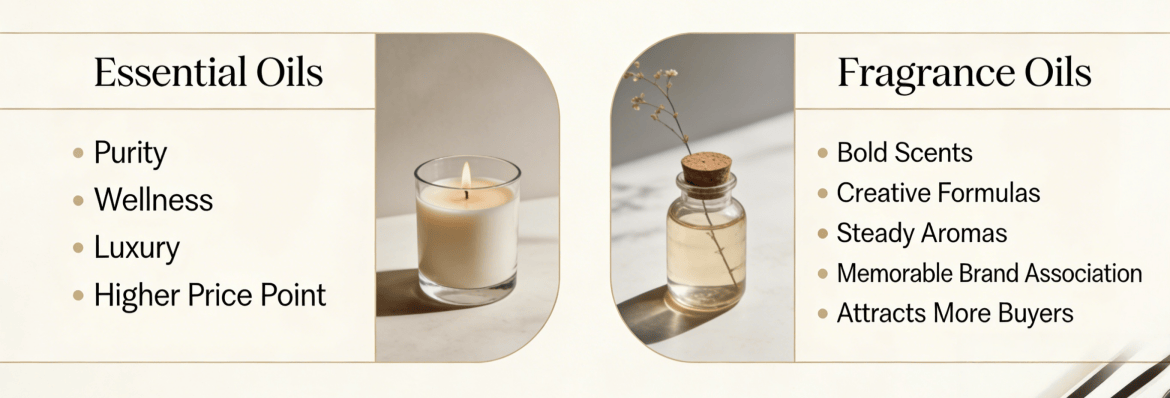 Essential Oil Candles vs Fragrance Oil Candles