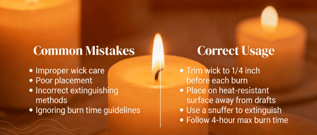 How to use scented candles correctly