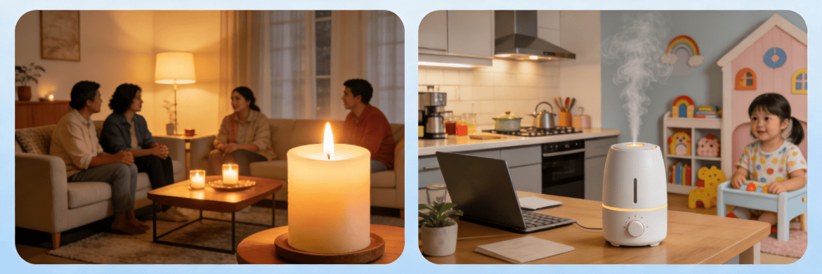 Scented Candles vs Diffusers